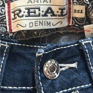 Ariat Real Denim Jeans with Silver Button